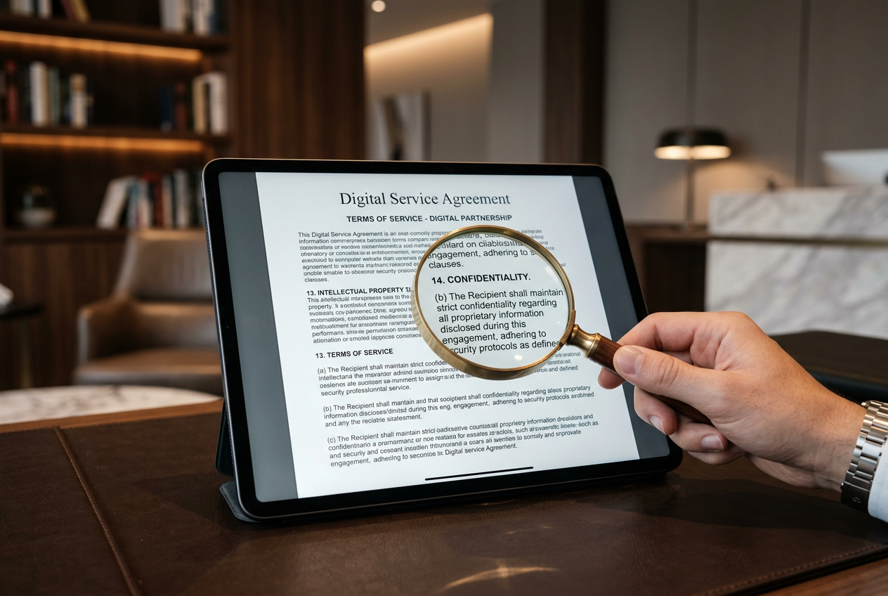 Elegancki tablet z otwartym regulaminem kasyna