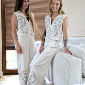 Komplet haftowany Clara